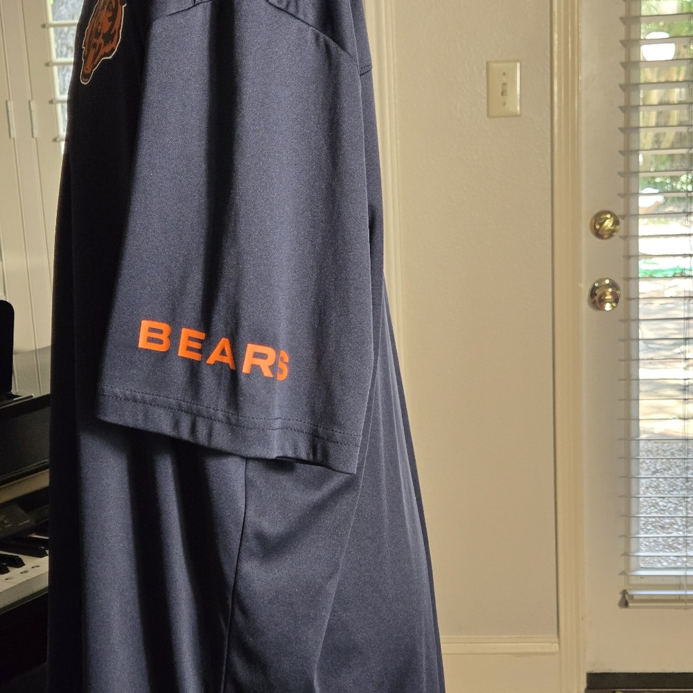 Chicago Bears Men's Fanatics Dark  Blue Polo Shirt Performance Athletic Wear XXL - Picture 7 of 10